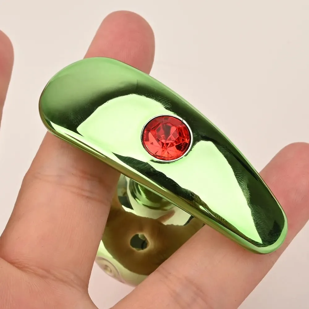 Anus Butt Plug With Diamond Jewel Metal Strawberry-Shaped Anal Sex Toys Trainer Analplug Buttplug Butplug