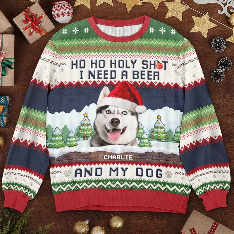 Custom Your Photo 3D Print Ugly Christmas Sweater DIY Face Family Pullovers Funny Image Sweatshirt Personalized Xmas Gift Unisex — image 4