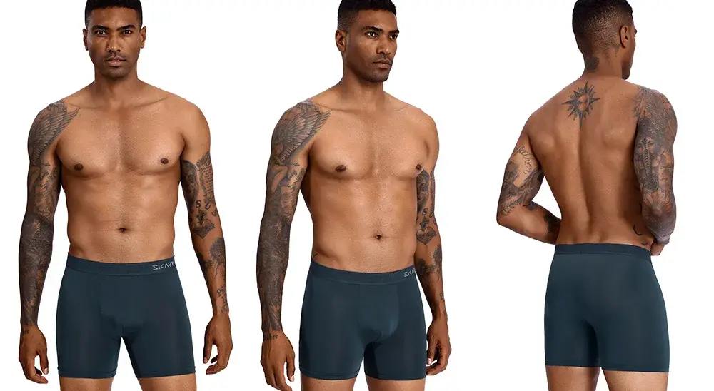4pcs Brand Men's Panties New Man Boxer Shorts Polyester Male Slip Underpants Sexy Mens Underwear Gift