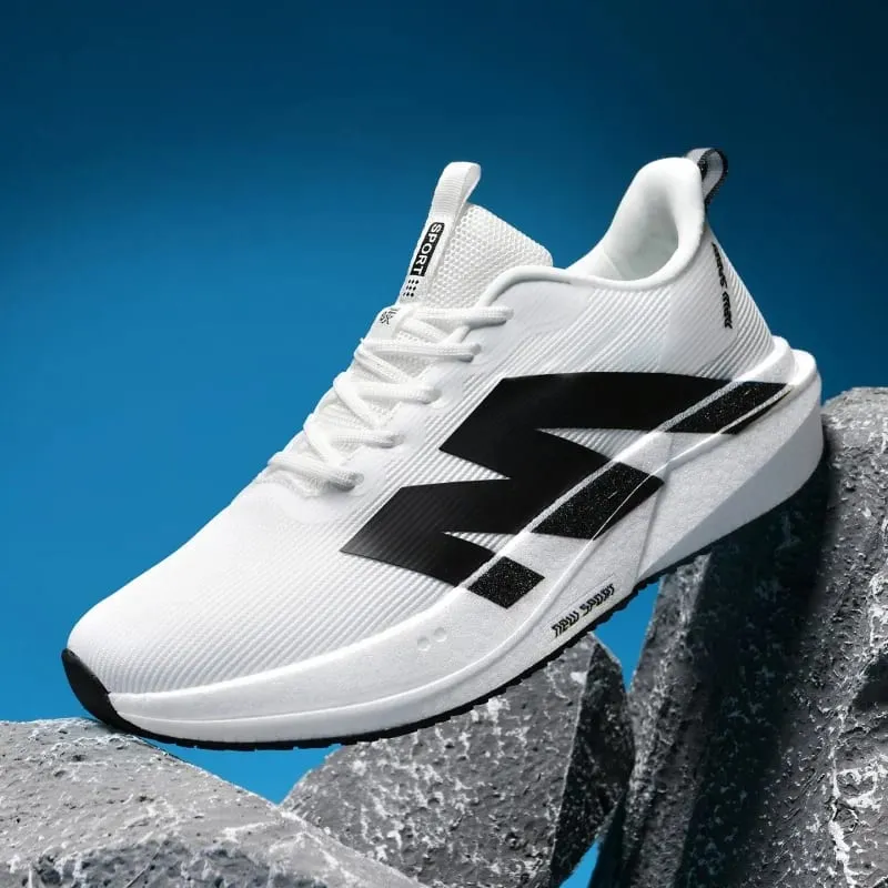 Fashion Men Women Outdoor Running Shoes Marathon Carbon Board Lightweight Comfort Casual Sneakers Breathable Mesh Sports Shoes