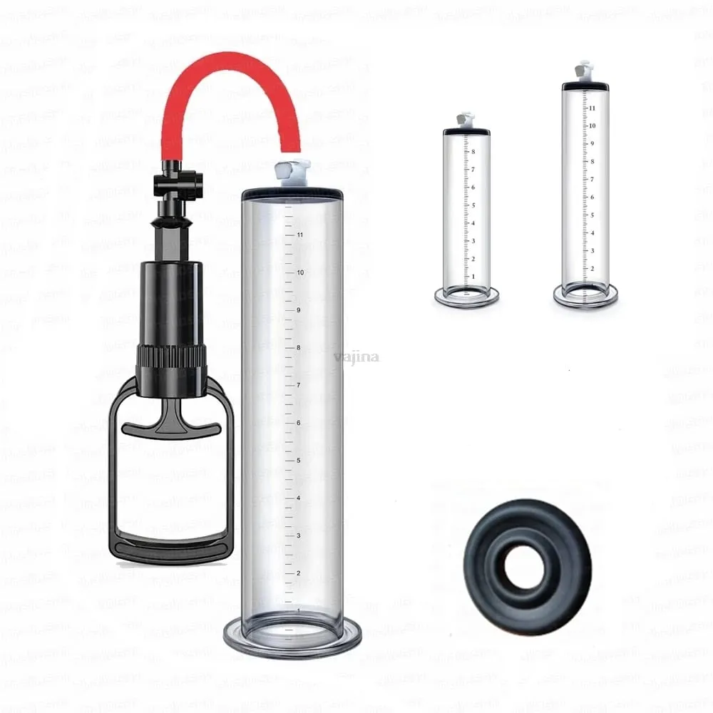 Manual Penis Pump Acrylic Penis Enlarger Sex Toy For Men Vacuum Pump Male Masturbation Penis Extender Trainer Adults Sex Product