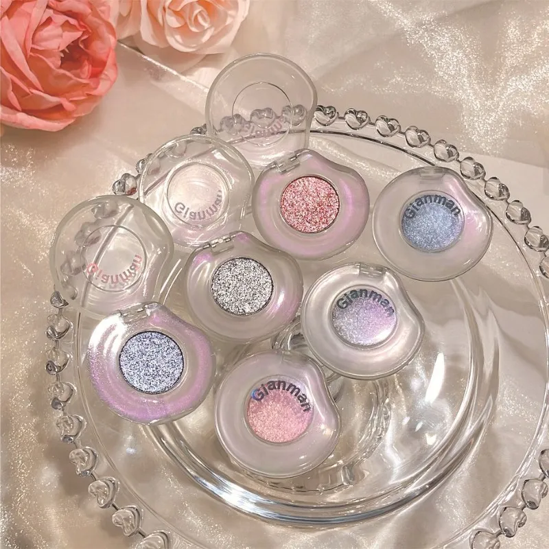 Diamond Chameleon Highlighter Contouring Palette Pearl Flash Discoloration Highgloss Sequin Sparkling Gradient Eye Shadow Makeup