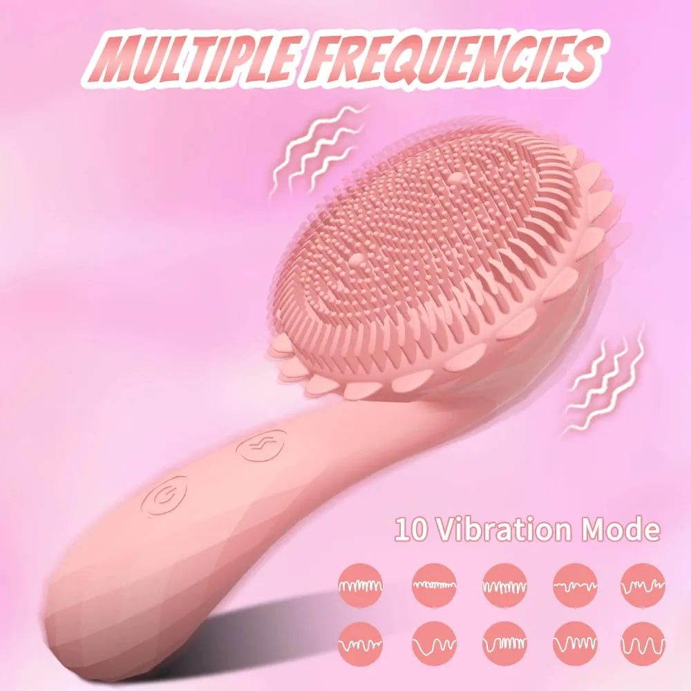 New Vibrator for Women Brush Nipple Clitoris Stimulator Vibrator Dildo Vibrator Cleansing Brushes Makeup Sex Toys Products 18+