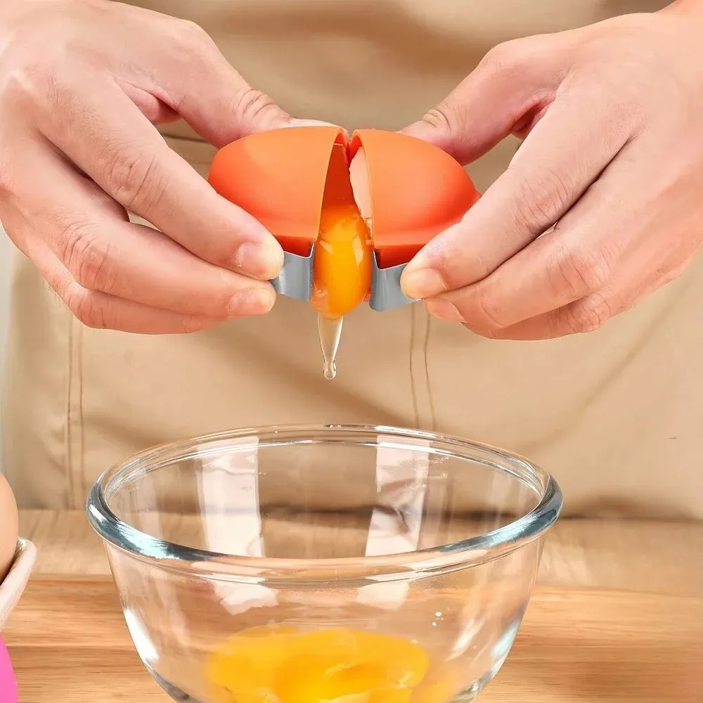 New Handheld Egg Shell Opener Stainless Steel PP Egg Peeler Creative Eggshell Opening for Raw Eggs