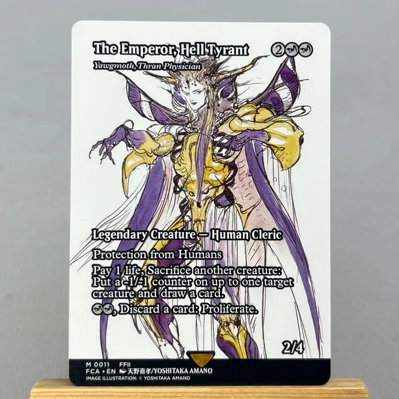 FIN FCA FIC HOLO14-Ⅰ02 Tcg Proxy Cards Vivi Ornitier Summon Bahamut Rhystic Study Y'shtola Night's Blessed