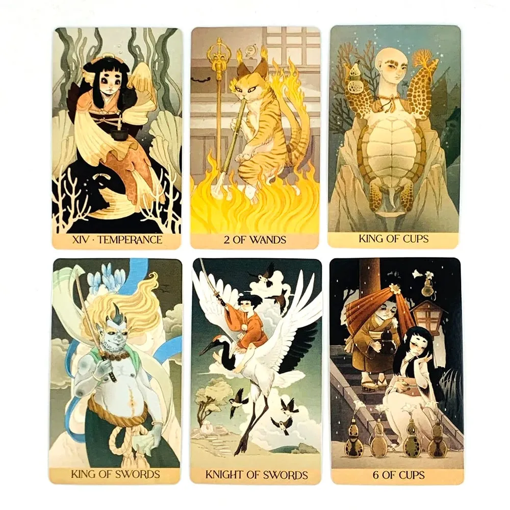 Yokai Tarot Cards Rooted In Japanese Folklore English Version Divination Board Game Family Gathering Party Cards Game Tools
