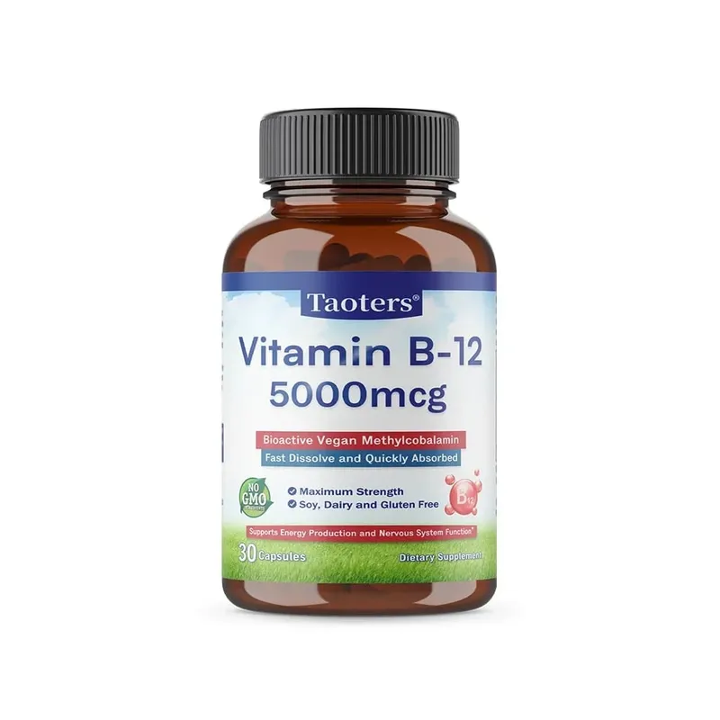 Vitamin B12 5000 Mcg - Extra Strength - Supplement for Supporting Energy Levels Mental Clarity Nervous System Health
