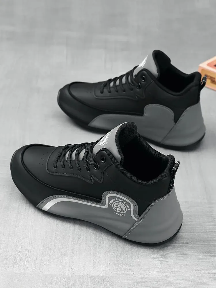High-Top Casual Sneakers for Men Trendy Thick-Soled Dad Shoes Breathable Soft-Soled Non-Slip Versatile Men's Shoes Everyday Commuting Height-Increasing Sports Trendy Shoes 9