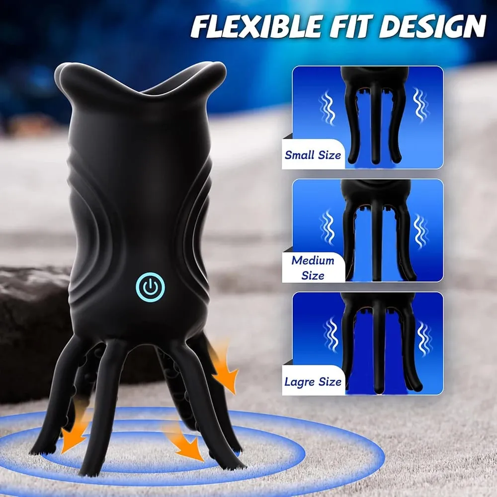 Male Masturbator Sex Toys for Men– Penis Trainer Vibrator with 9 Vibrations APP Control 360° Full Blowjob Stroker Sex Machine