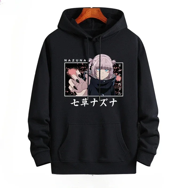 Y2K Anime CALL OF THE NIGHT Nazuna Nanakusa Funny Hoodie Hip Hop Graphic Sweatshirts Poleron Hombre Streetwear Harajuku Tracksui