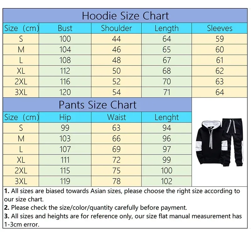 Man Hooded Sweatshirts Sweatpants Autumn Winter Daily Casual Sports Hoodies Jogger Pants Urban Fashion Streetwear Men's Clothes