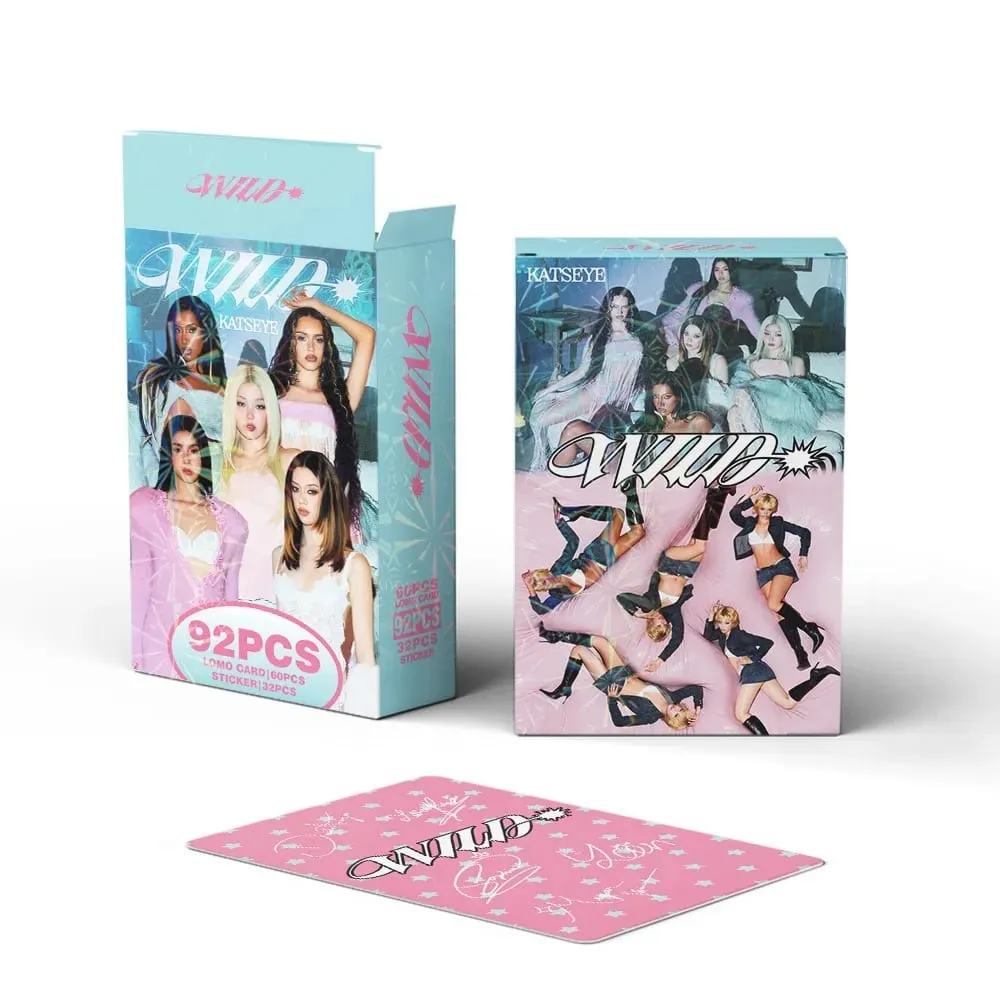 92PCS Korean Hot Idol New Album "WILD" HD Lomo Cards MANON SOPHIA DANIELA LARA MEGAN YOONCHAE High Quality Small Cards Fans Gift