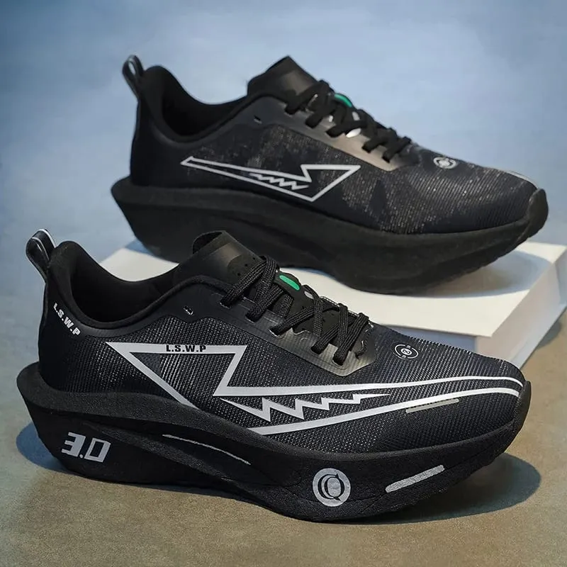 Men Marathon Running Shoes Carbon Plate Training Race Sports Outdoor Breathable Lightweight Women Comfortable Athletic Sneakers