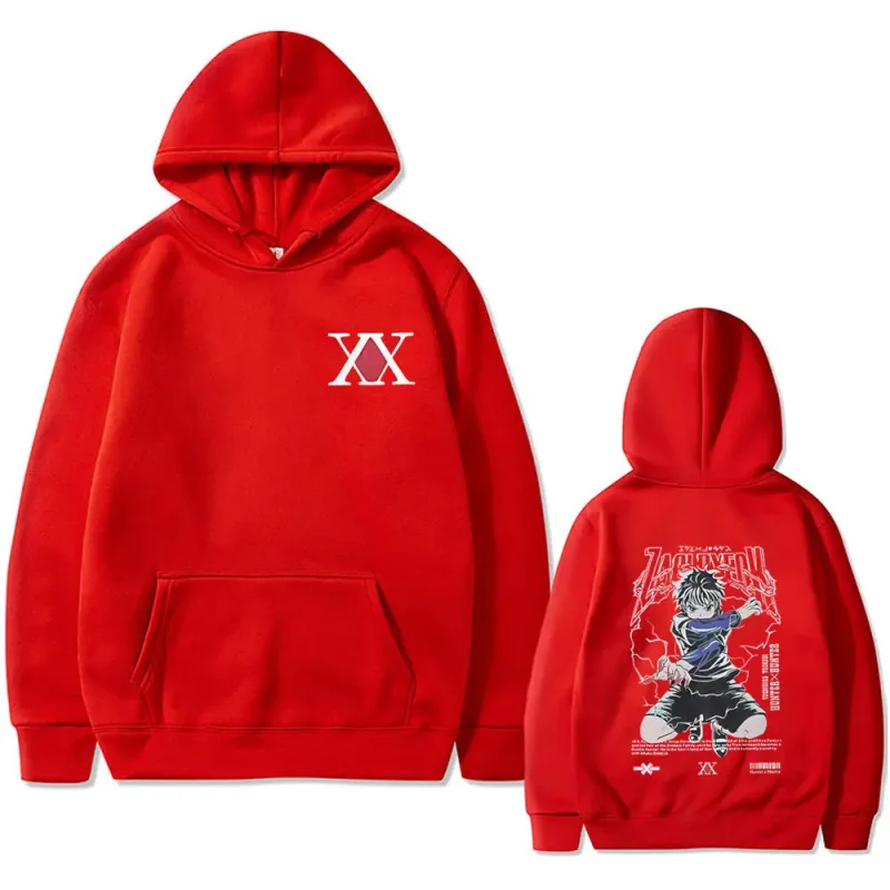 Anime Hunter X Hunter hoodie Killua Zoldyck Graphic hooded tracksuit Men Women Clothing Casual Oversized fleece cotton hoodies