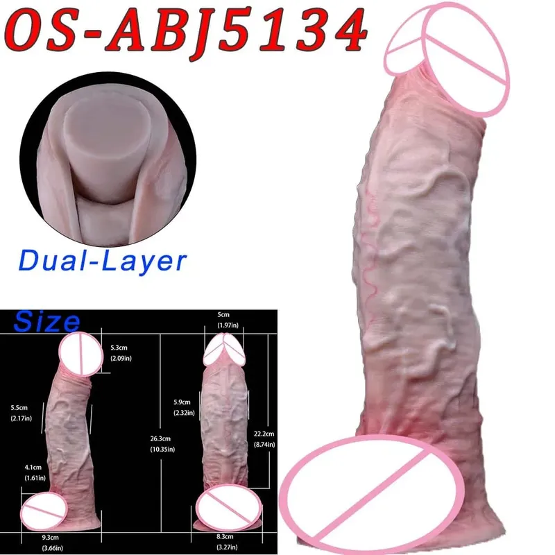 47Cm Thực Tế Dài Dương Vật Giả 2 Đầu Hậu Môn Âm Đạo Kích Thích Đồ Chơi Tình Dục Có Mút Dành Cho Các Cặp Đôi Đồng Tính Nữ Người Đồng Tính Nam trưởng Thành Dụng Cụ