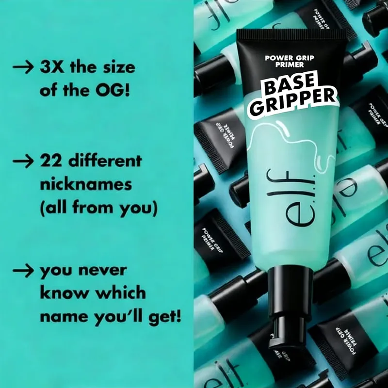 ELF Makeup Products Brighten Liquid Foundation Glue Power Grip Primer Oil Control Non-greasy 8 Hours Without Taking Off Makeup