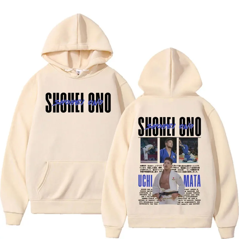 Limited Shohei Ono Vintage Graphics Hoodies Men's Women Harajuku Gothic Classic Sweatshirts High Quality Casual Hooded Pullovers