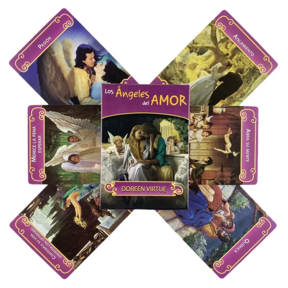 Spanish Los Angeles Del Amor Oracle Cards Tarot Deck Board Games For Party