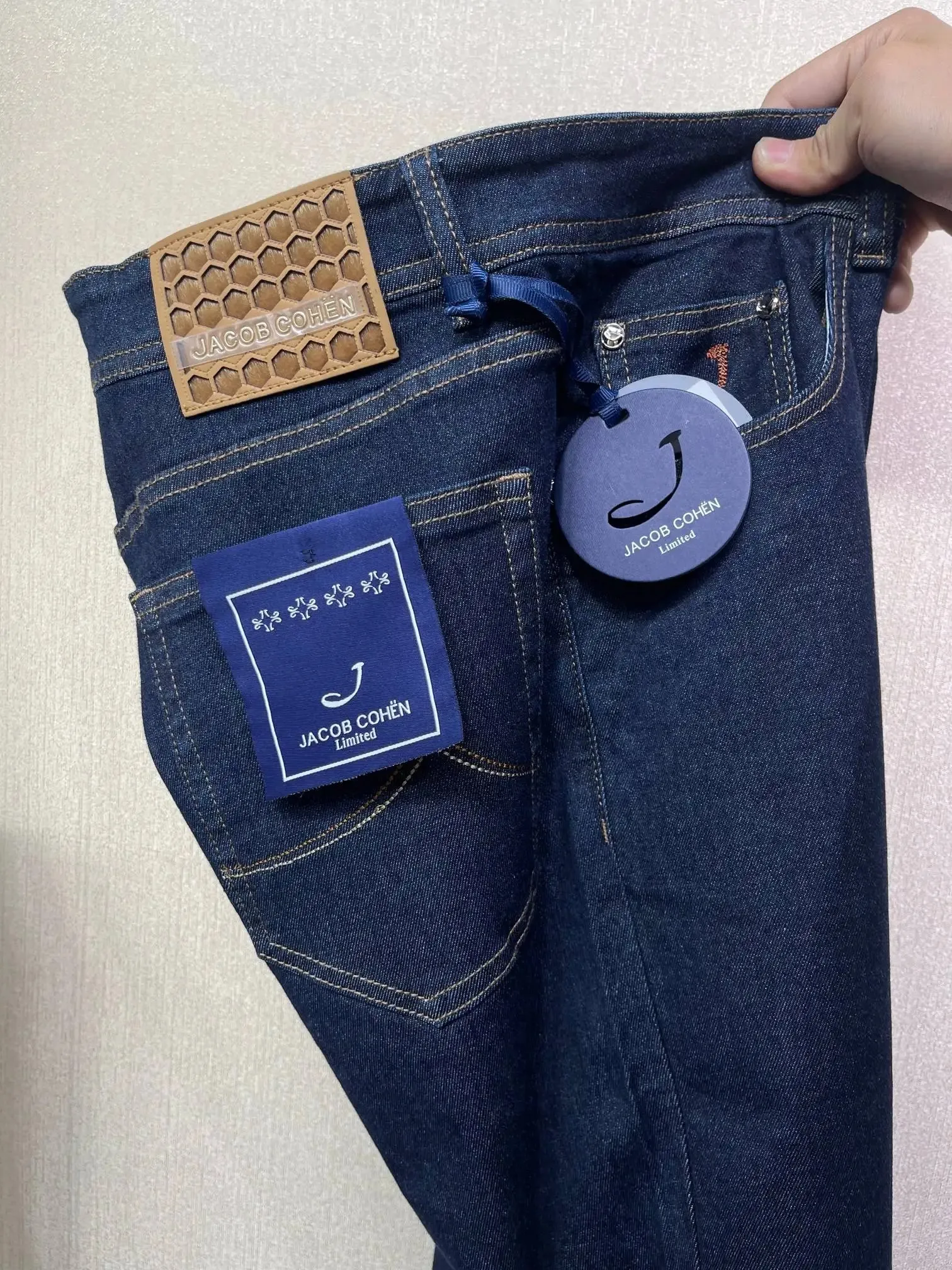 Jeans Thick Cotton Men 2025 Autumn Winter new casual warm Blue embroidery comfortable straight Big size 30-40 Pants