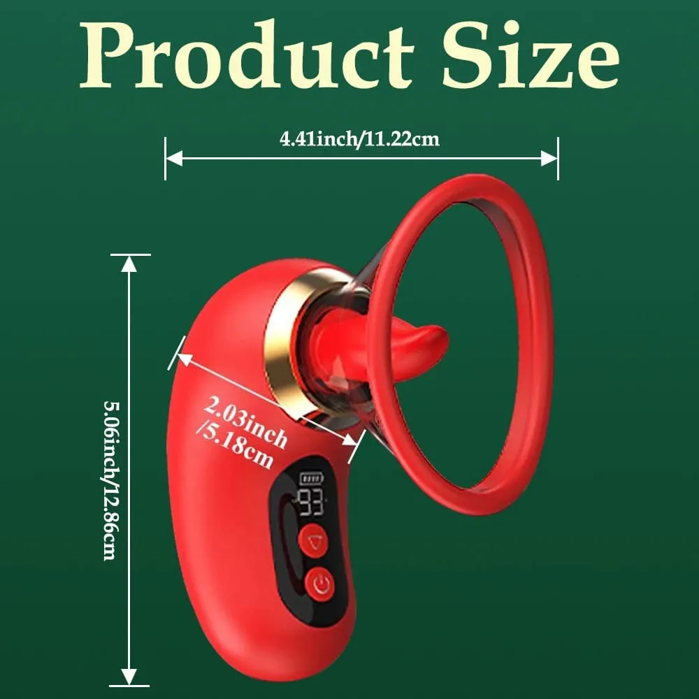 5IN1 Sucking Vibrator Sex Toy 3 Sucking 9 Tongue Licking & Vibrating LCD Removable Cup Clitoral G Spot Vibrators Adult Toys