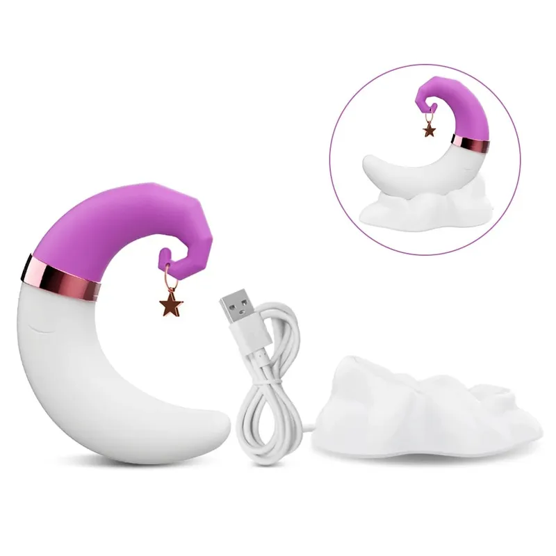 Mainan Seks Wanita Penggetar Menghisap Kelentit Wanita untuk Wanita Kelentit Kelentit Penghisap Vakum Stimulator Mainan untuk Dewasa Menghias Bulan