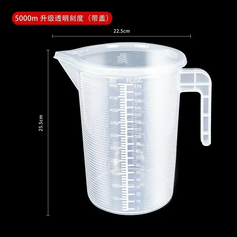 Misurino in plastica addensata da 100-5000 ml con bilancia Misurino per uso alimentare Misurino sperimentale Bicchiere in plastica
