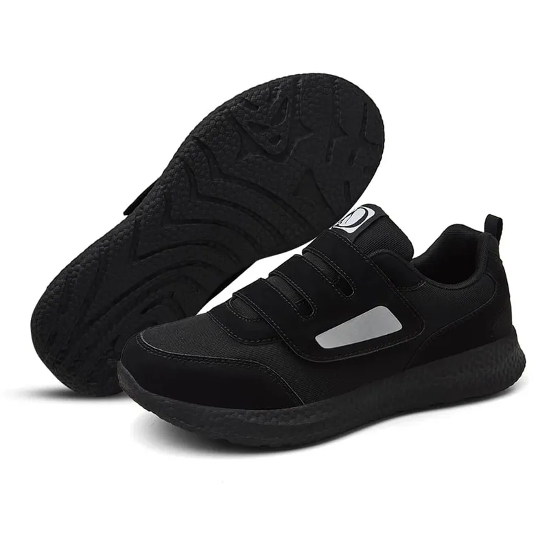 Design sapatos para diabéticos sapatos de caminhada largos com fecho ajustável deslizamento ortopédico sapatos para idosos para homens e mulheres