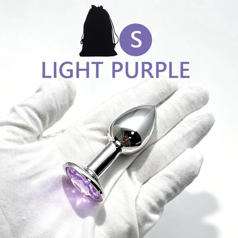 XS/S/M/L/XL Metal Anal Plug Butt Plug Sex Toy Butt Toy for Women Men Couples Adult Game Masturbator Anal Diamond Sex Toys
