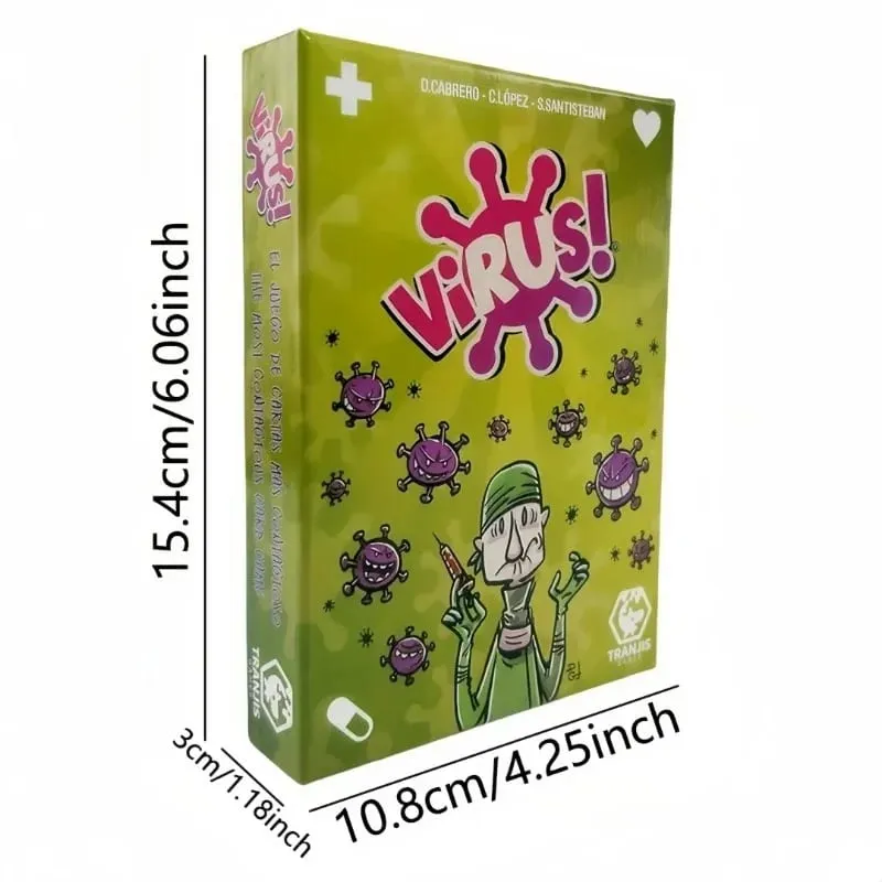 2026 Family Strategy Card Game Set Virus Series 1&2 & Halloween Adult Party Board Game Youth Group Interactive Entertainment