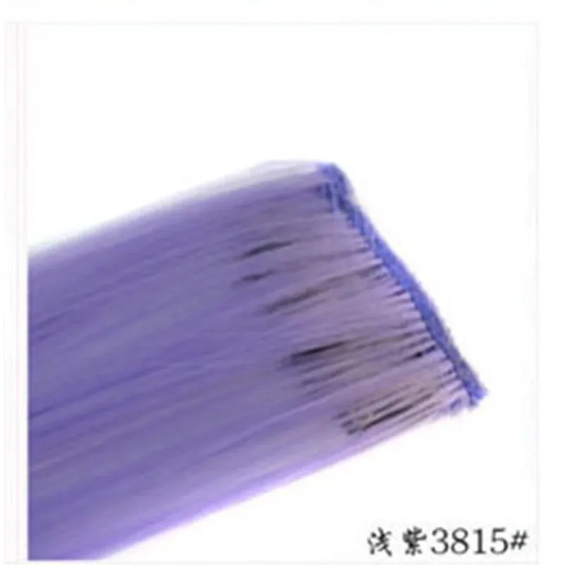 1Pc Ombre Color Clip In Hair Extension Heat Resistant Synthetic Hair Piece Colored Braids Hair Extensions Women Party Cosplay