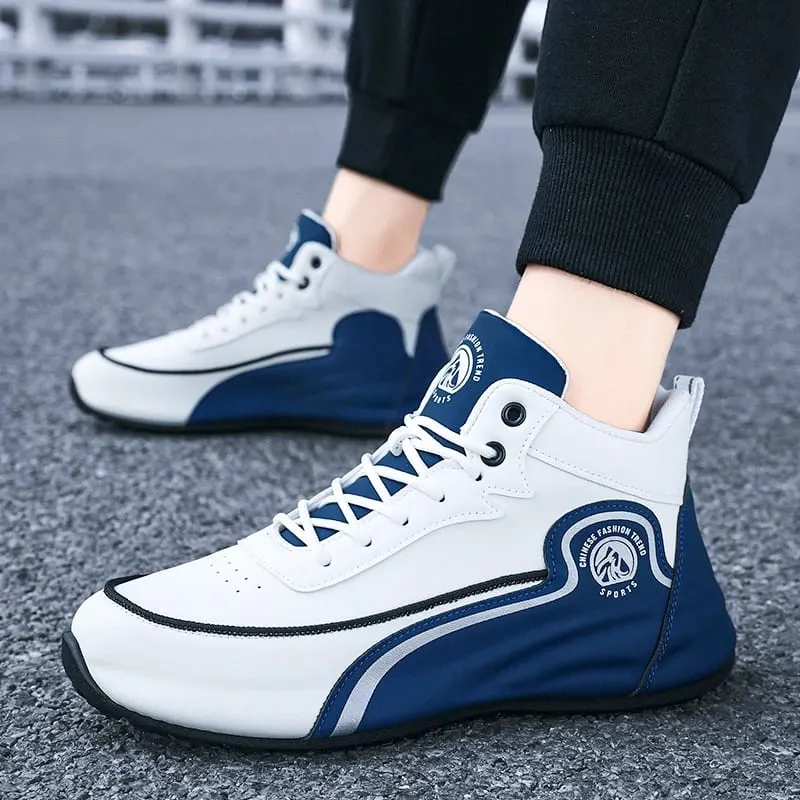 Men'S Shoes New Casual Sneakers Shock-Absorbing Breathable Running Shoes Men'S Wear-Resistant Thick-Soled Skate Shoes