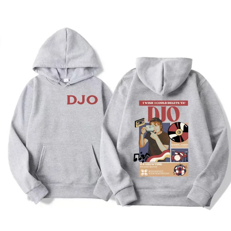 Djo Back on You Tour 2026 Music Concert Graphic Sweatshirt Joe Keery New Fans Gift Hoodie Men Women Retro Cozy Oversized Hoodies
