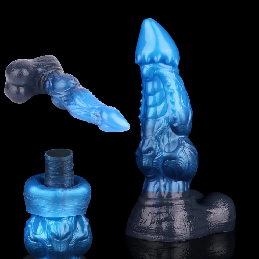 Monster Dragon Cock Anal Dildos Double Layer Penis Vaginal Anus Masturbator Silicone Sex Toys For Adult Women Men Flirting