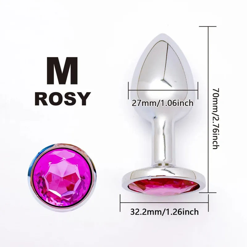 Metal Anal Plug for Women Men Couples Butt Plug Butt Toy Dildo Adult Game Masturbator Anal Diamond Sex Toy for Adult Products