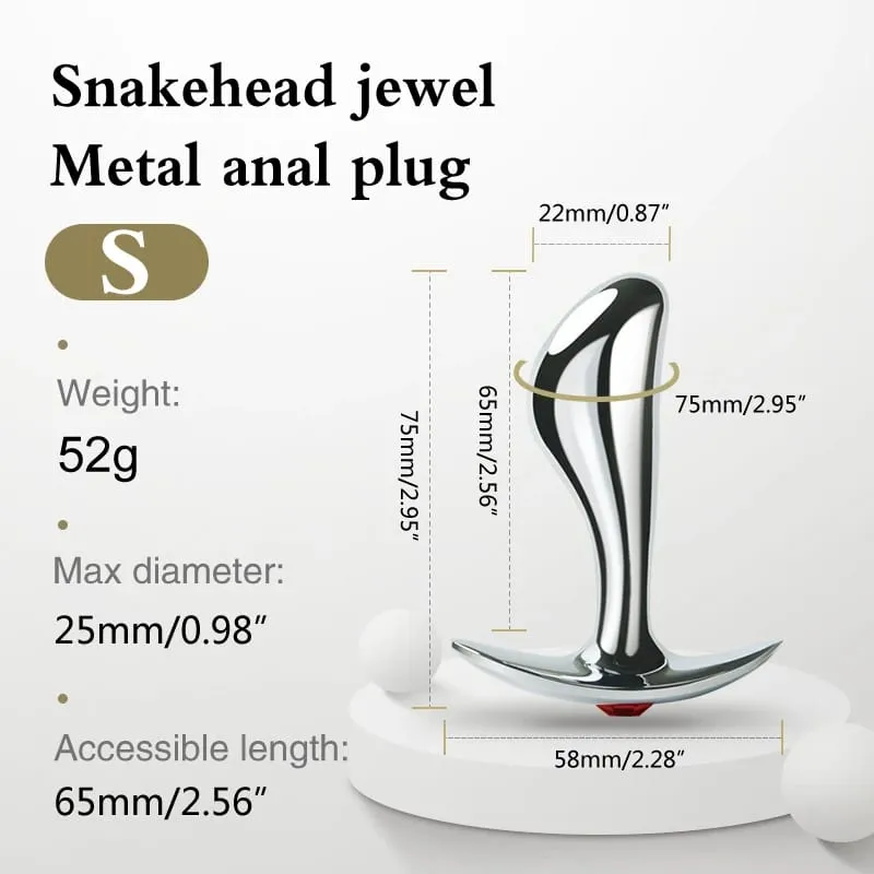Metal Anal Plug P Spot Stimulator Prostate Massager Wear Outdoors Butt Plug Wearable Sex Toys for Men and Women Adult Sex Toys
