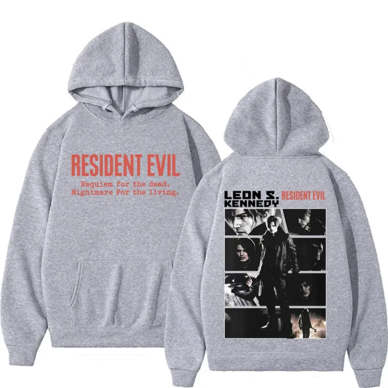 Limited Leon Kennedy Sweatshirts Resident Evil Requiemm Hoodie Pullovers Men Women Fashion Casual Fleece Cozy Hoodies Streetwear