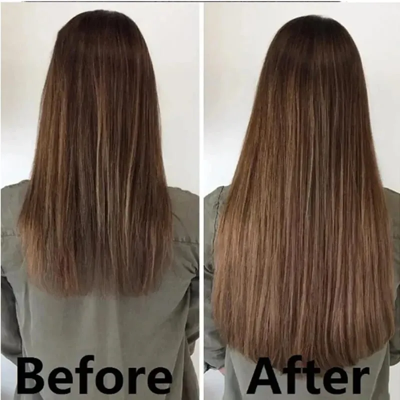Synthetic 24inch Clips in Hair Extensions Long Straight Hairstyle Blonde Black Hairpieces Heat Resistant False Hair Daily Use