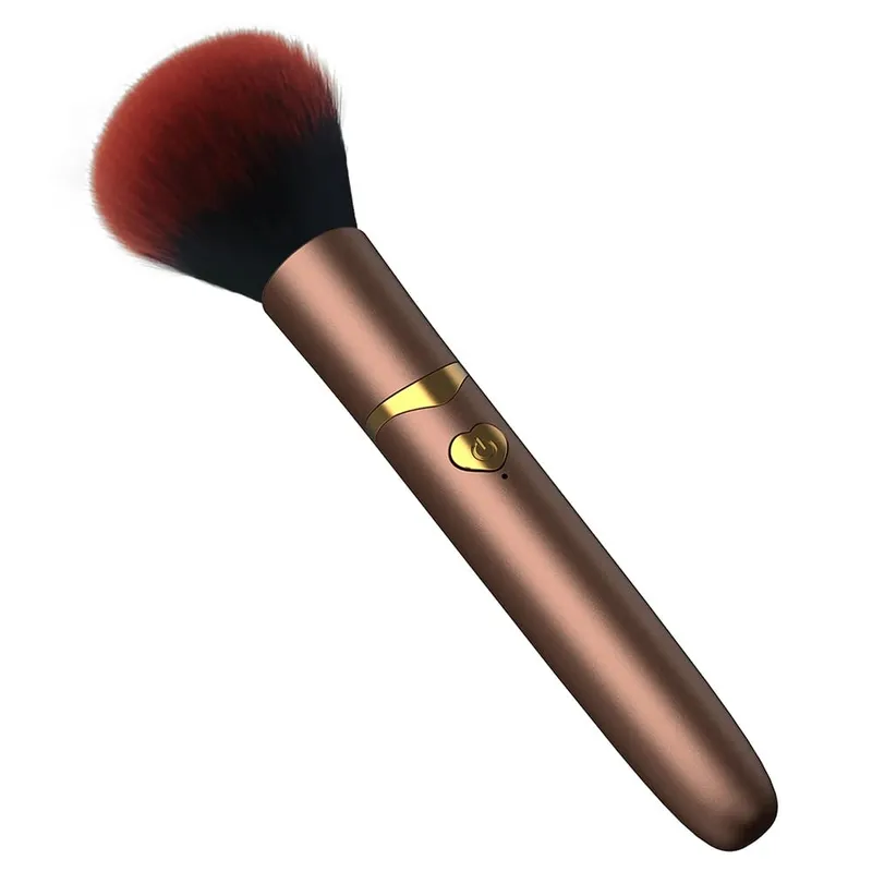 Electric Loose Powder Brush Multifunctional Quick Makeup Brush Blush 10 Gears Vibration Rechargeable Makeup Brush Tools