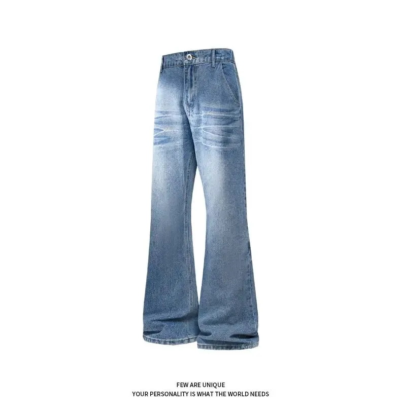 Retro Denim Pants Men's Jeans Loose Straight Casual Trousers Vintage Jeans Y2k Clothes Men's Pants Baggy Jeans Man Four Seasons