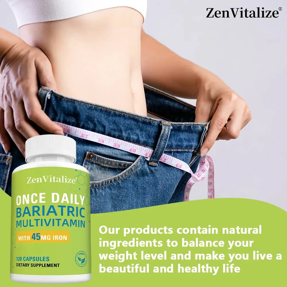 Once Daily Multivitamin Capsule with 45 Mg of Iron Easily Absorbed Dietary Supplements