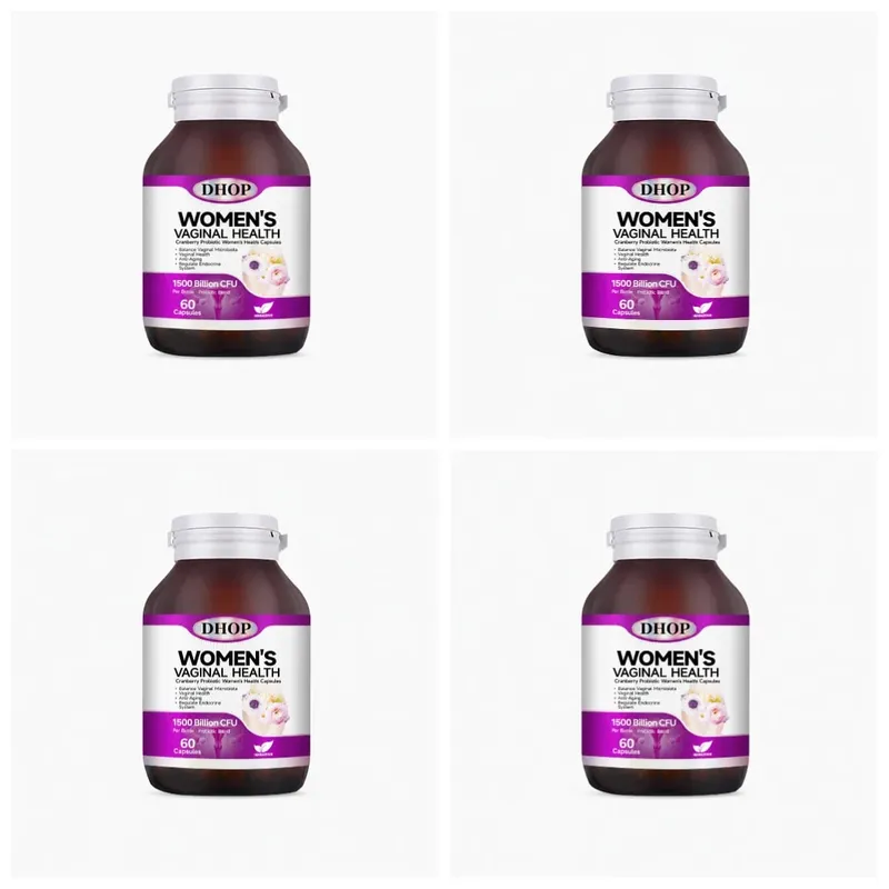 Women Vaginal Health Capsules 60 Count with Multivitamin Probiotic Blend — Support Urinary System Wellness & Balanced Microbiota