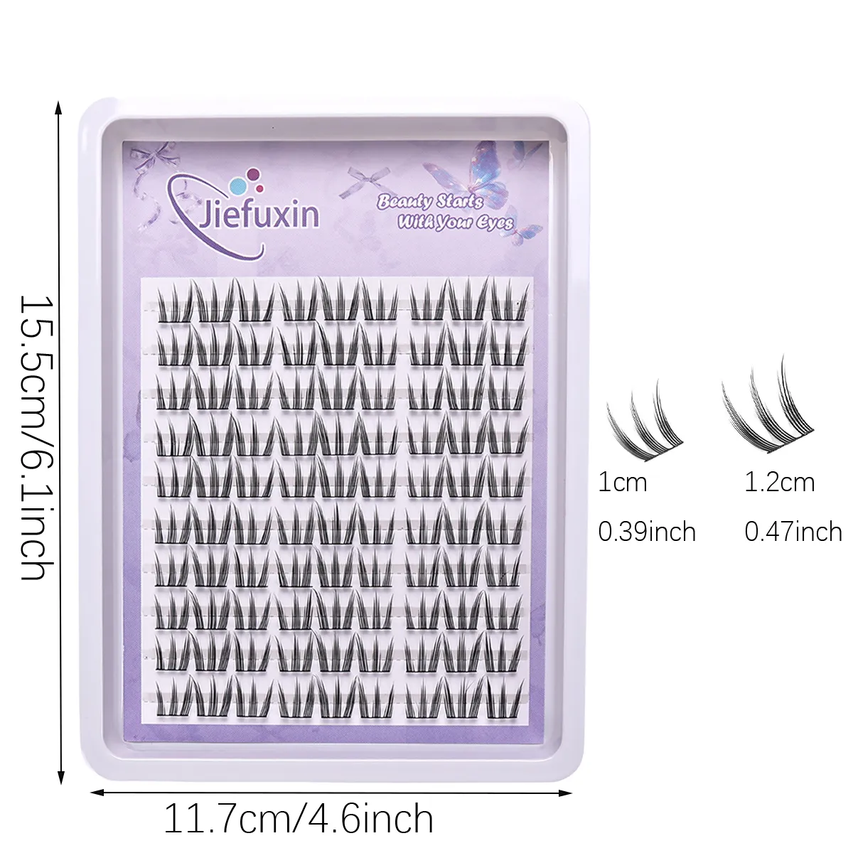 Cat‑Paw Cluster Lashes DIY Extension Kit False Eyelashes Soft Lightweight Segmented Lashes for Enlarged Eye Look