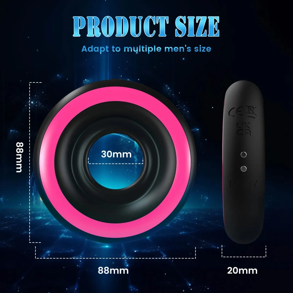 Penis Ring Cock Ring Erection Enhancing Vibrating Penis Ring Chastity Cage Stimulator Delayed Ejaculation Adult Sex Toys for Men