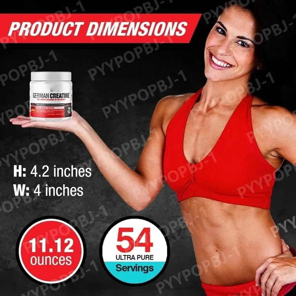 Micronized Creatine Monohydrate Powder for Strength & Performance Unflavored Fitness Workout Supplement for Adults 300g