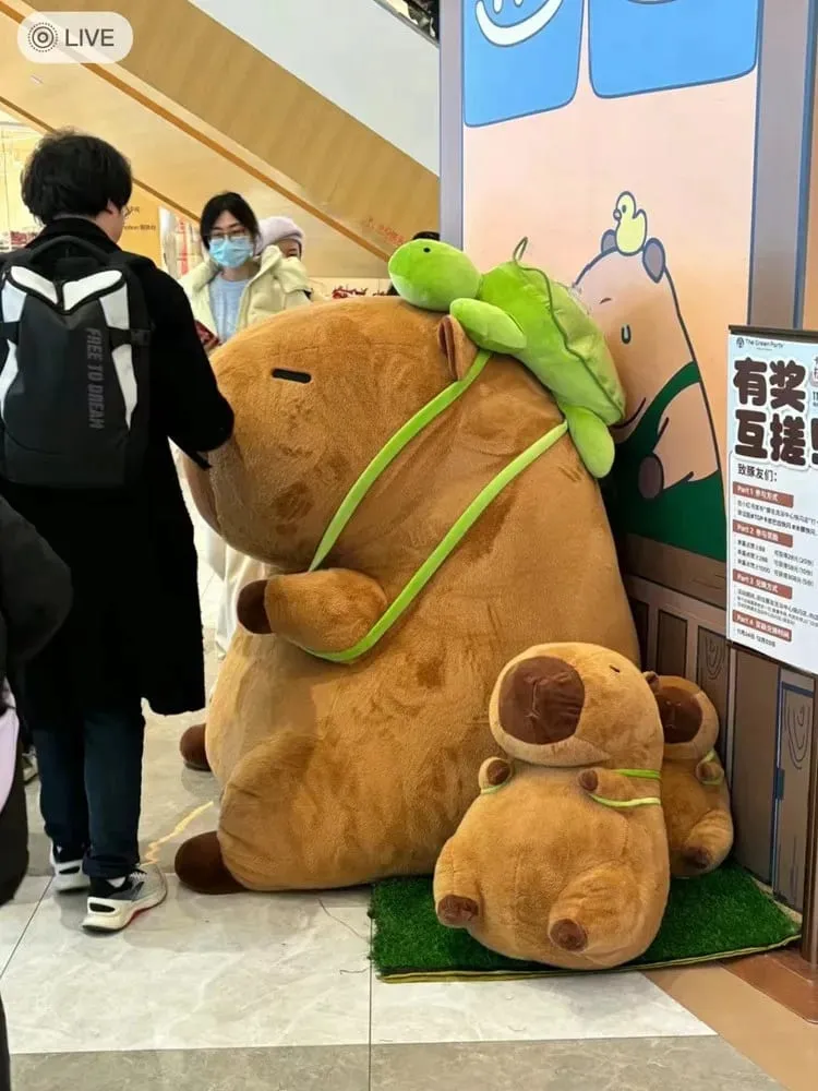 Super sized capybara plush toys cute baby pillows for children giant capybara pillows as birthday gifts for couples