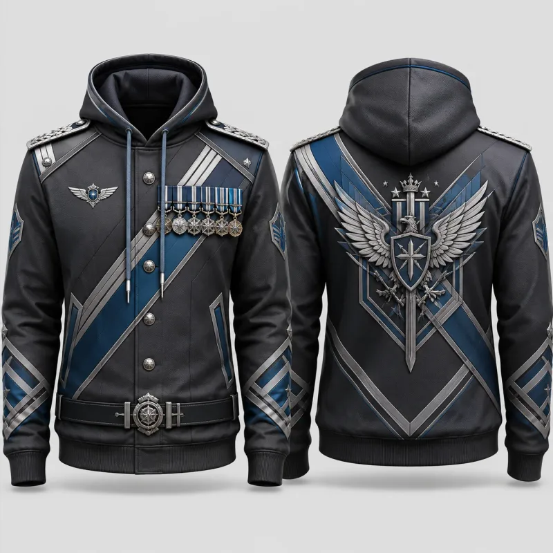Mens Red Ceremonial Guard Uniform 3D Print Zip Hoodie Polyester Long Sleeve Cosplay Streetwear Jacket Costume Top Unisex