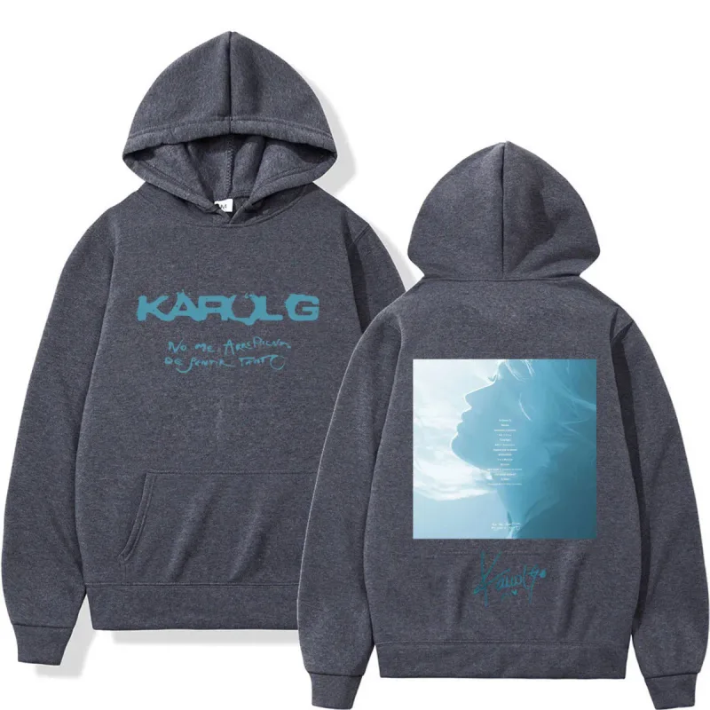 Karol G Album No Me Arrepiento De Sentir Tanto 2026 Hoodie Men Women Vintage Fashion Pullover Winter Loose Casual Sweatshirts