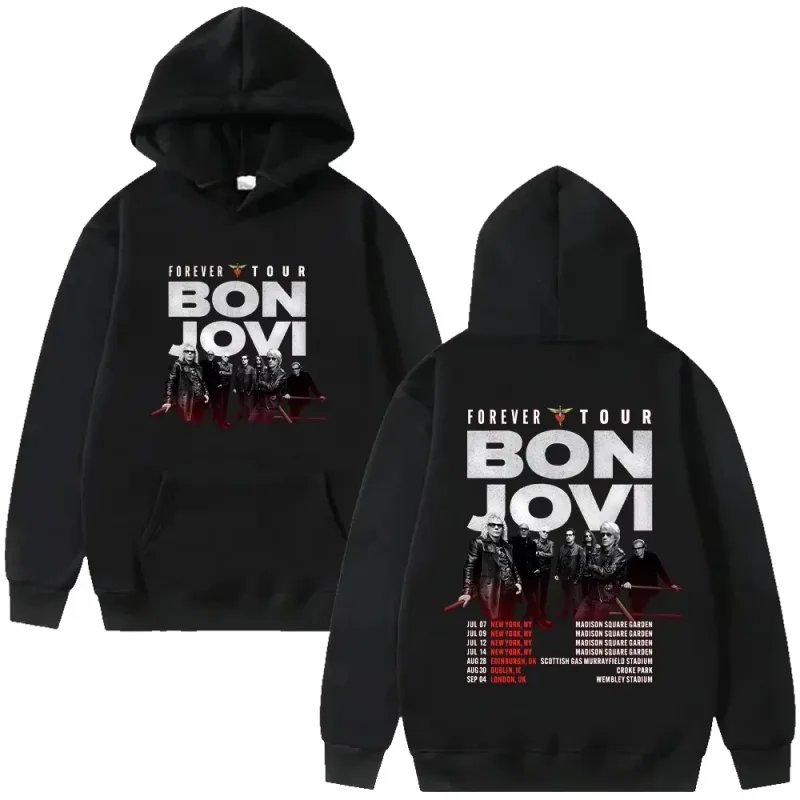 2026 Hoodie Männer Vintage Rock Band Gruppe Poster Tour Datum Text Kunstdruck Sweatshirt Ästhetische Hip Hop Übergroßen Langarm tops