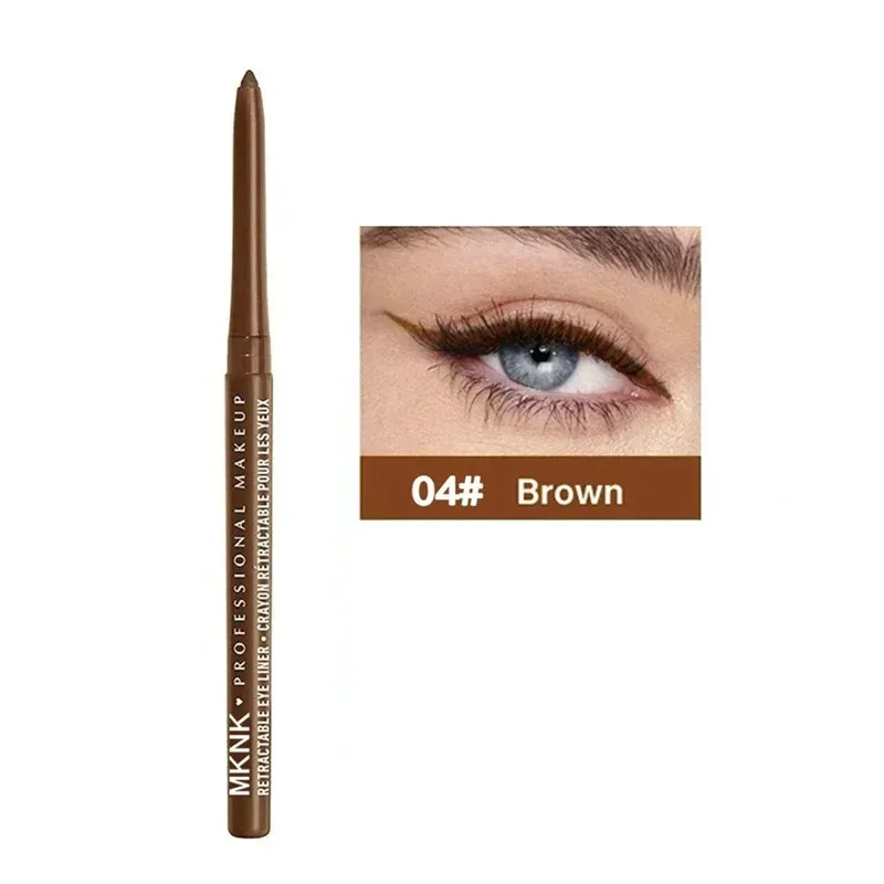 8 Colors Waterproof Black Eyeliner Gel Pencil Smudge-Proof Long-Lasting Beginner-Friendly Eye Makeup High Pigment Eye Liner Pen