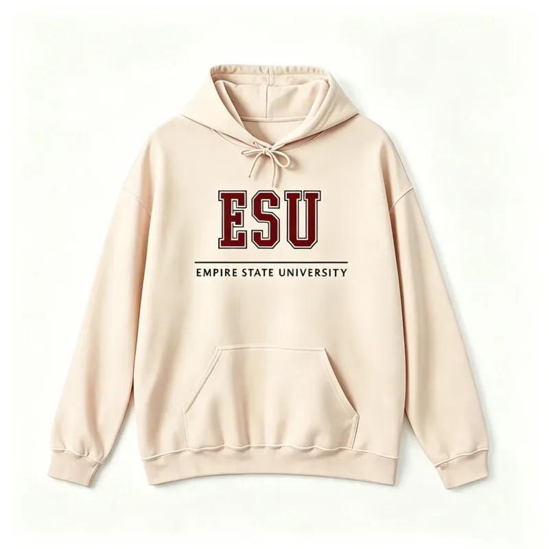 2026 new ESU Empire State University Hoodie Sweatshirt Brand New Day Merch Peter Hoodies Unisex Spring and Summer Long Sleeve